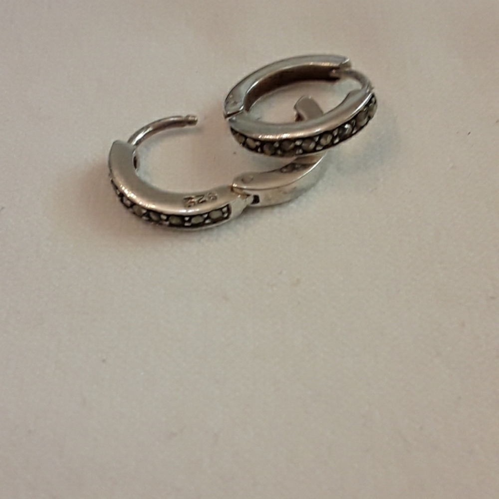 Huggy hoop earrings in 925 silver